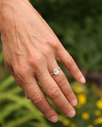 Oval Brilliant Rosebud Ring