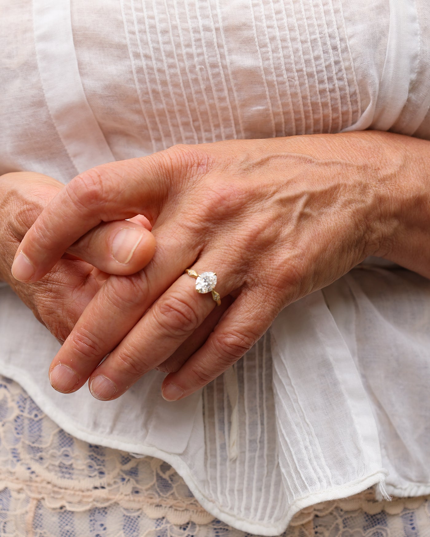 Oval Brilliant Rosebud Ring