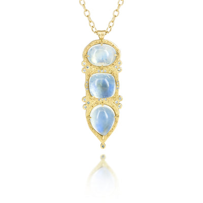 Vertical Moonstone Pendant