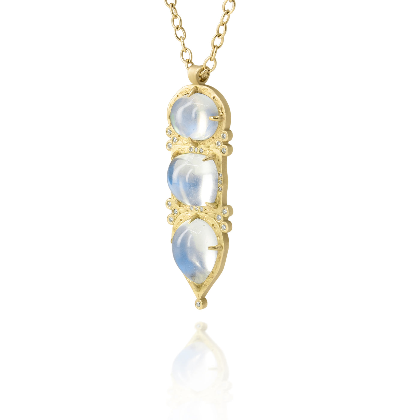 Vertical Moonstone Pendant