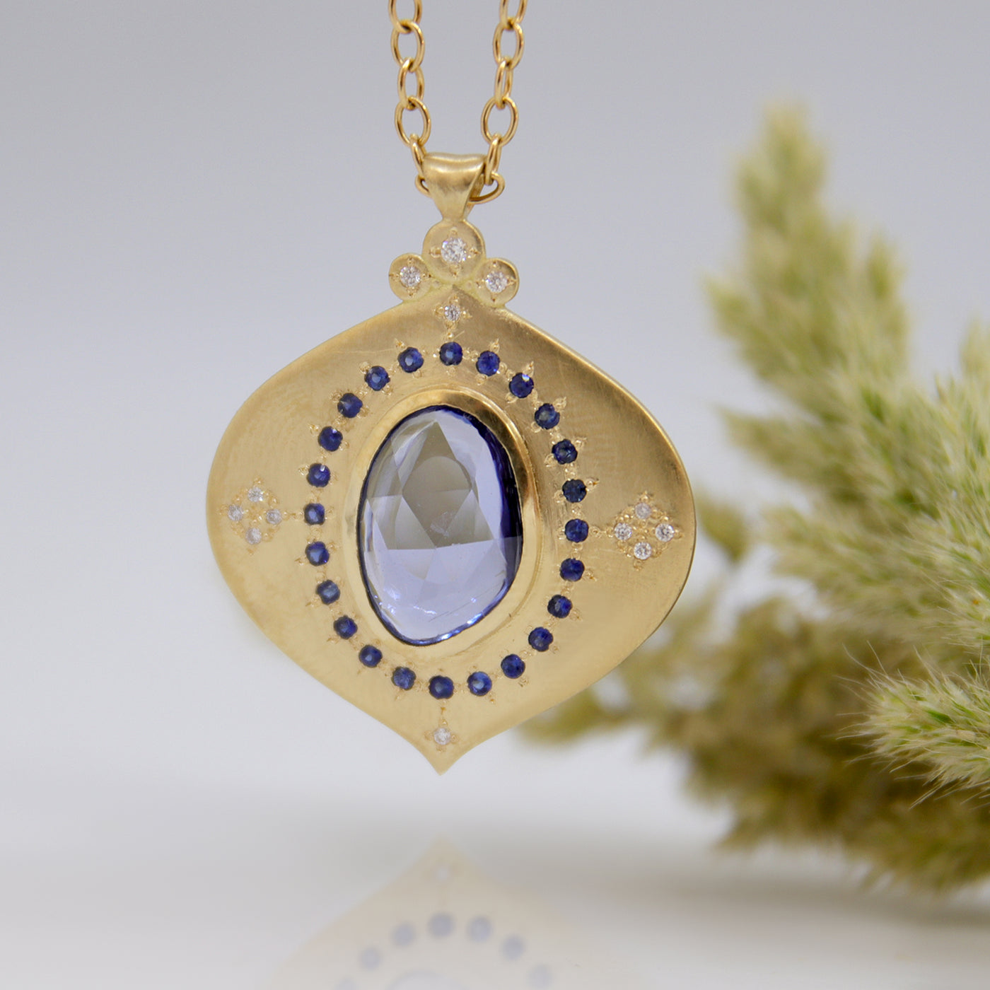 Sapphire Glow Pendant