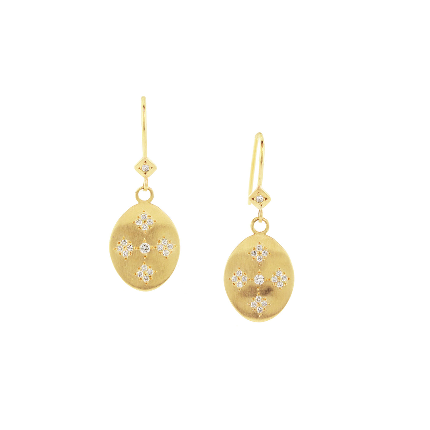 Moon & Stars Vertical Drop Earrings