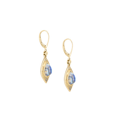 Moonstone & Gold Earrings