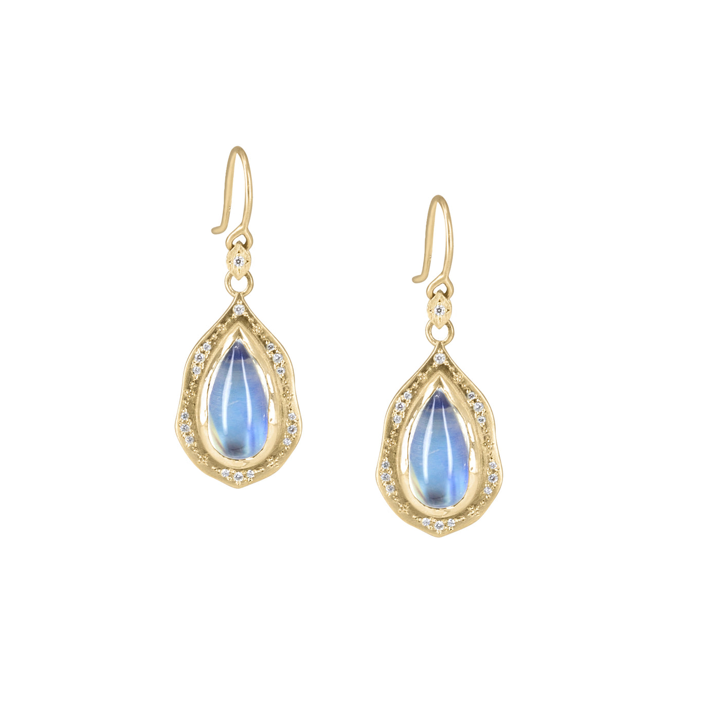 Pear Moonstone Earrings