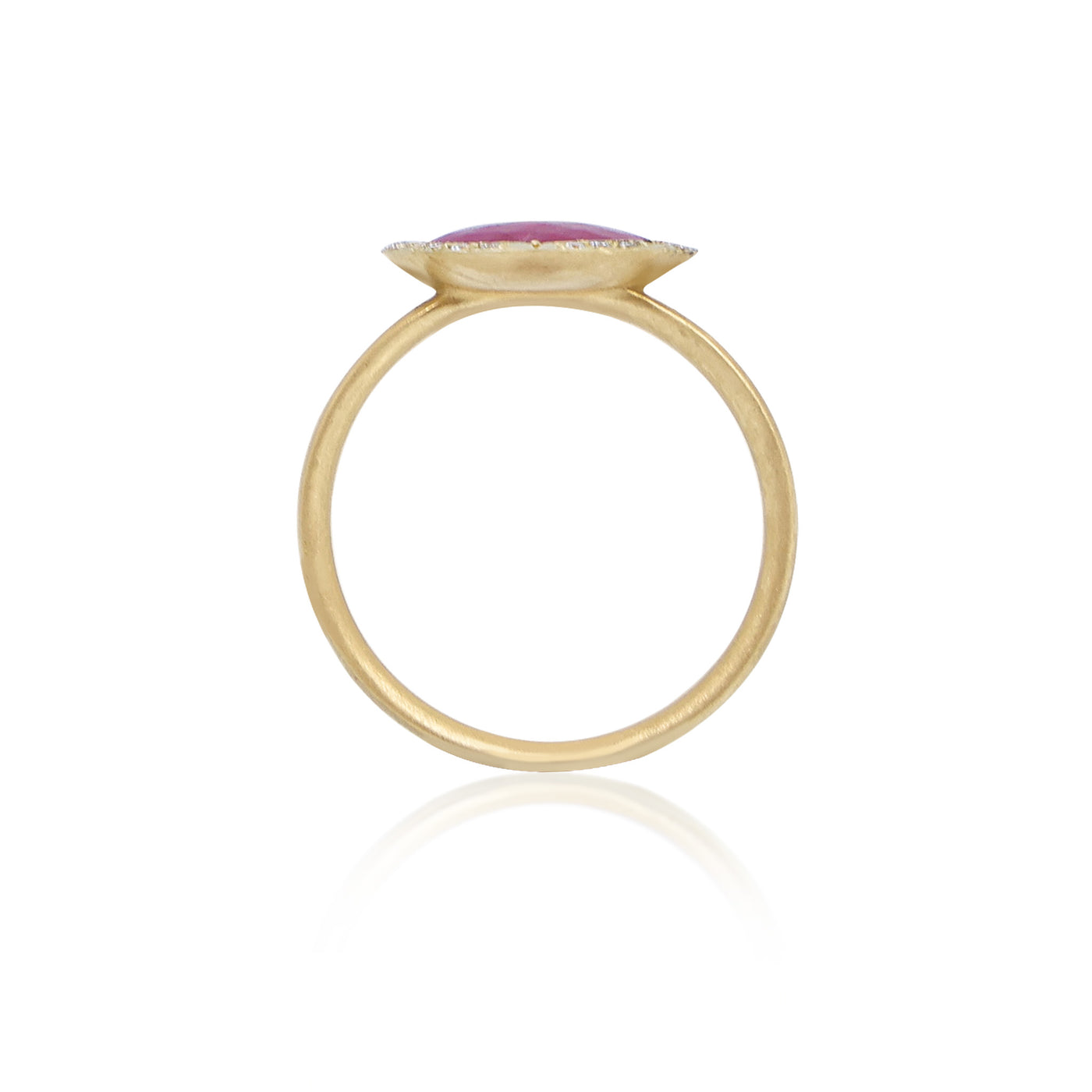 Organic Halo Ruby Ring