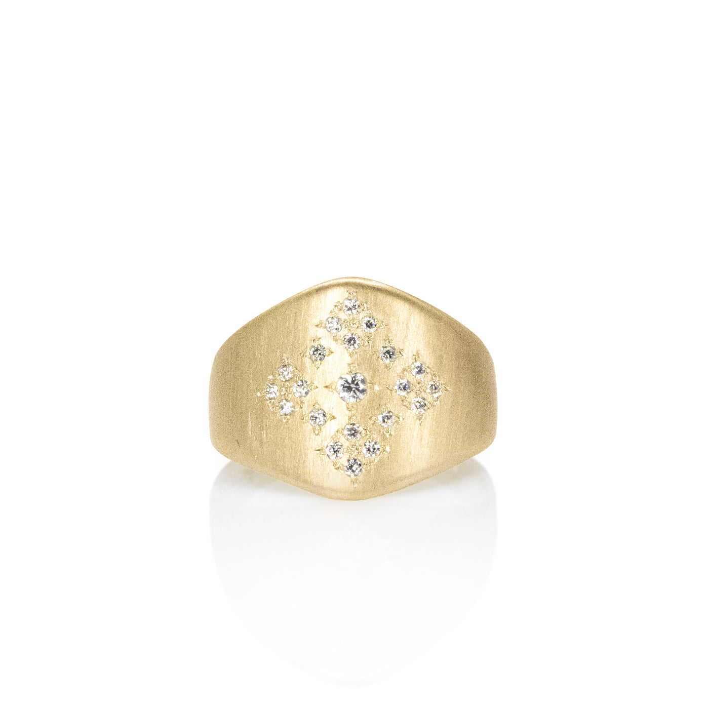 Moon & Stars Shield Ring