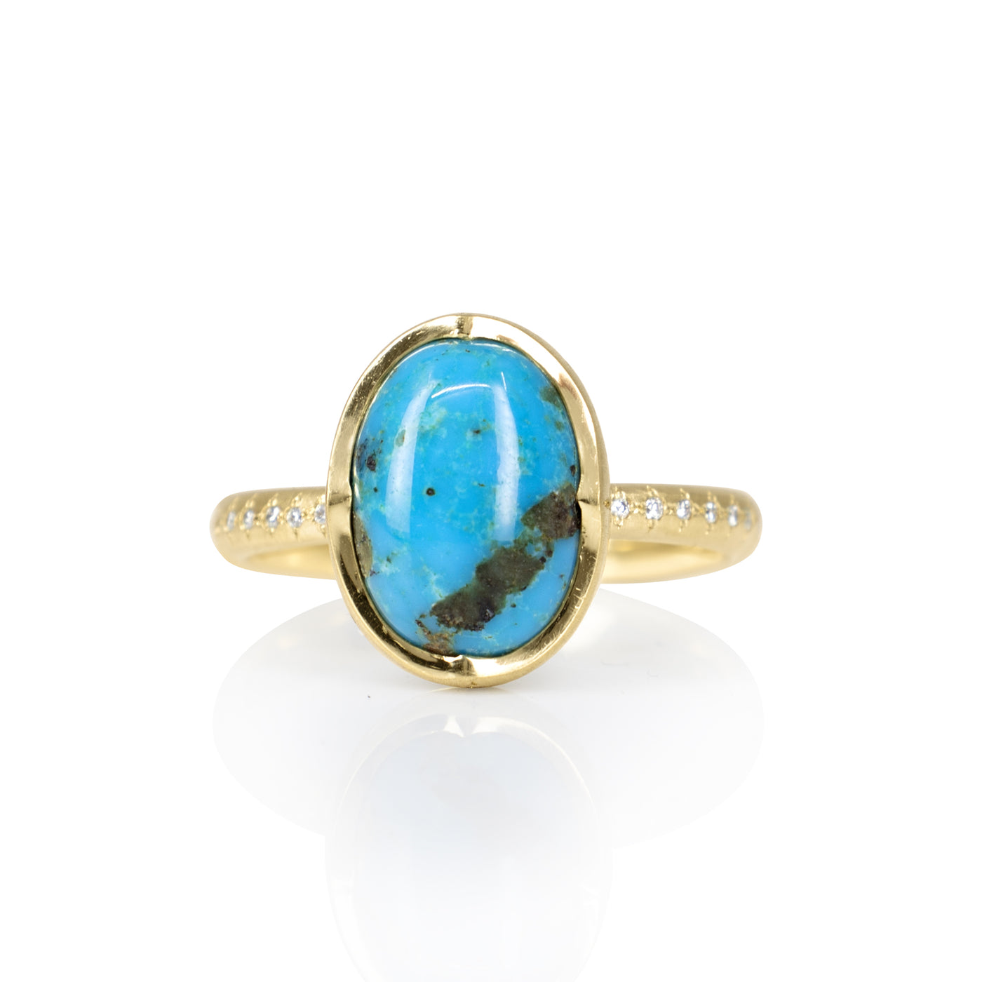 Turquoise Ring Crown Ring