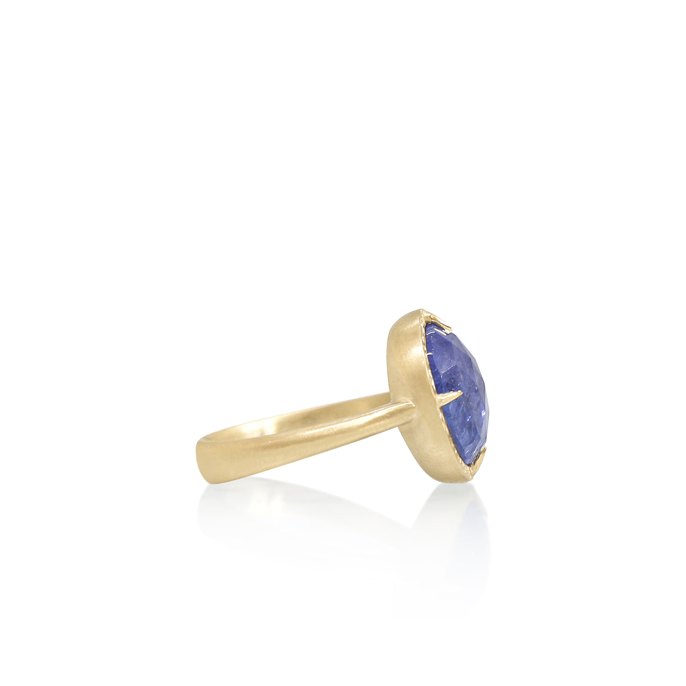 Engraved Tanzanite Ring