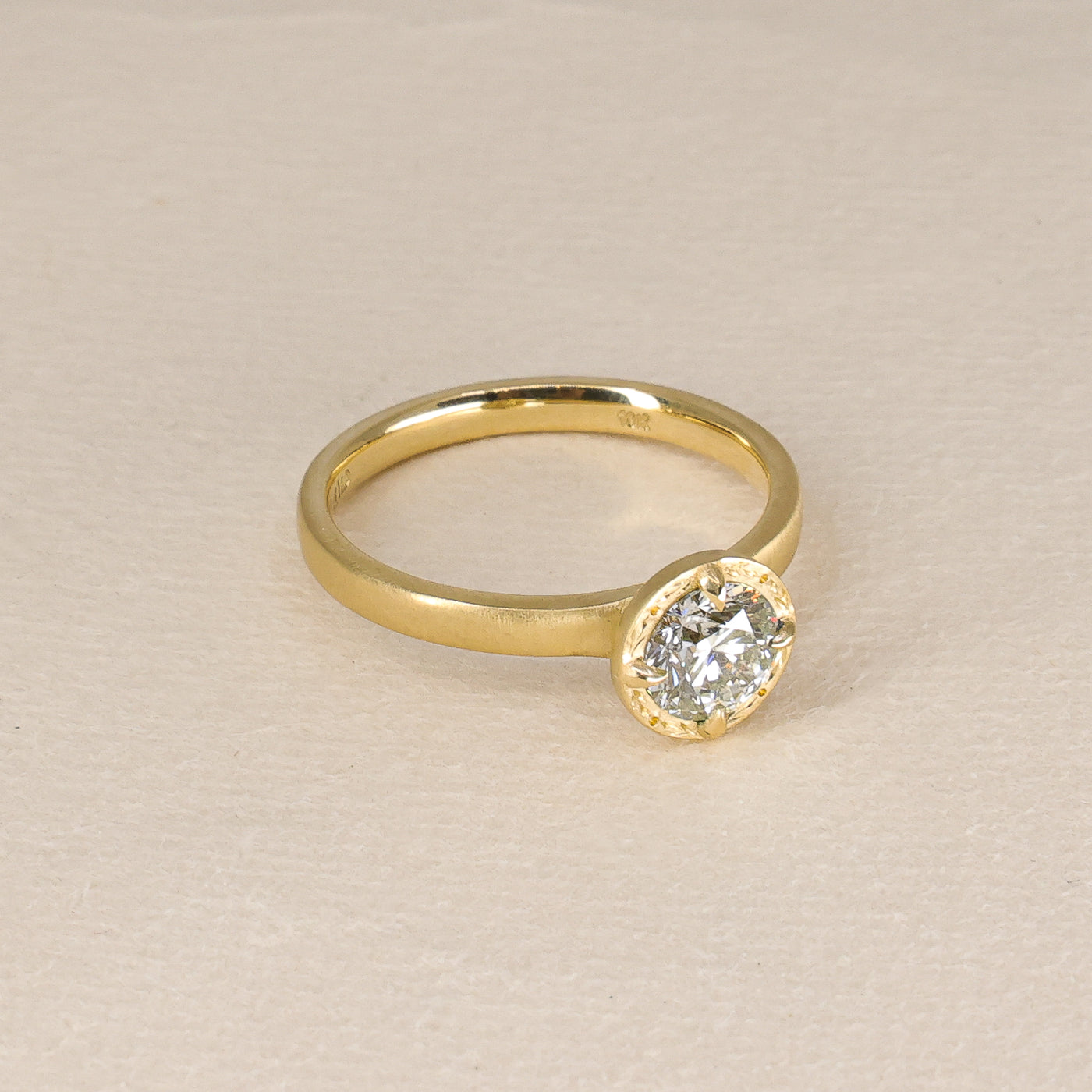 Round Diamond Stackable Ring