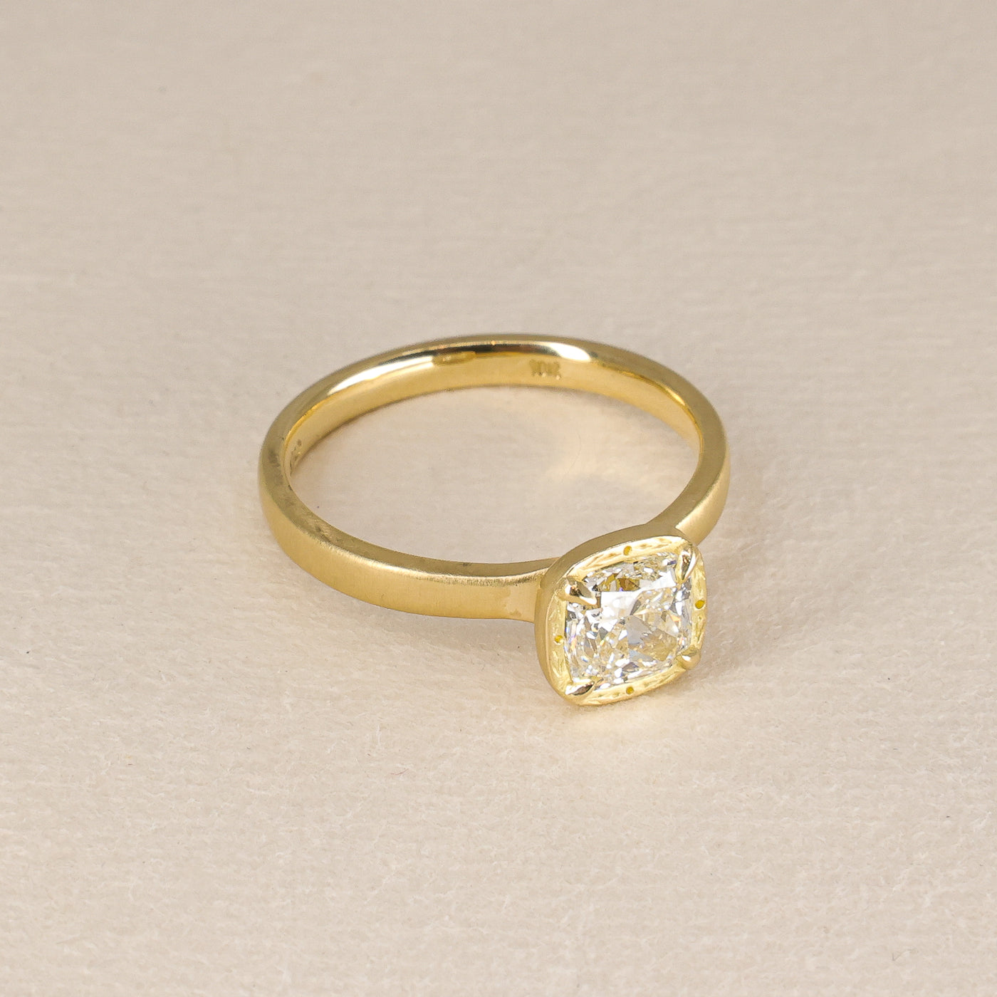 Cushion Diamond Stacking Ring