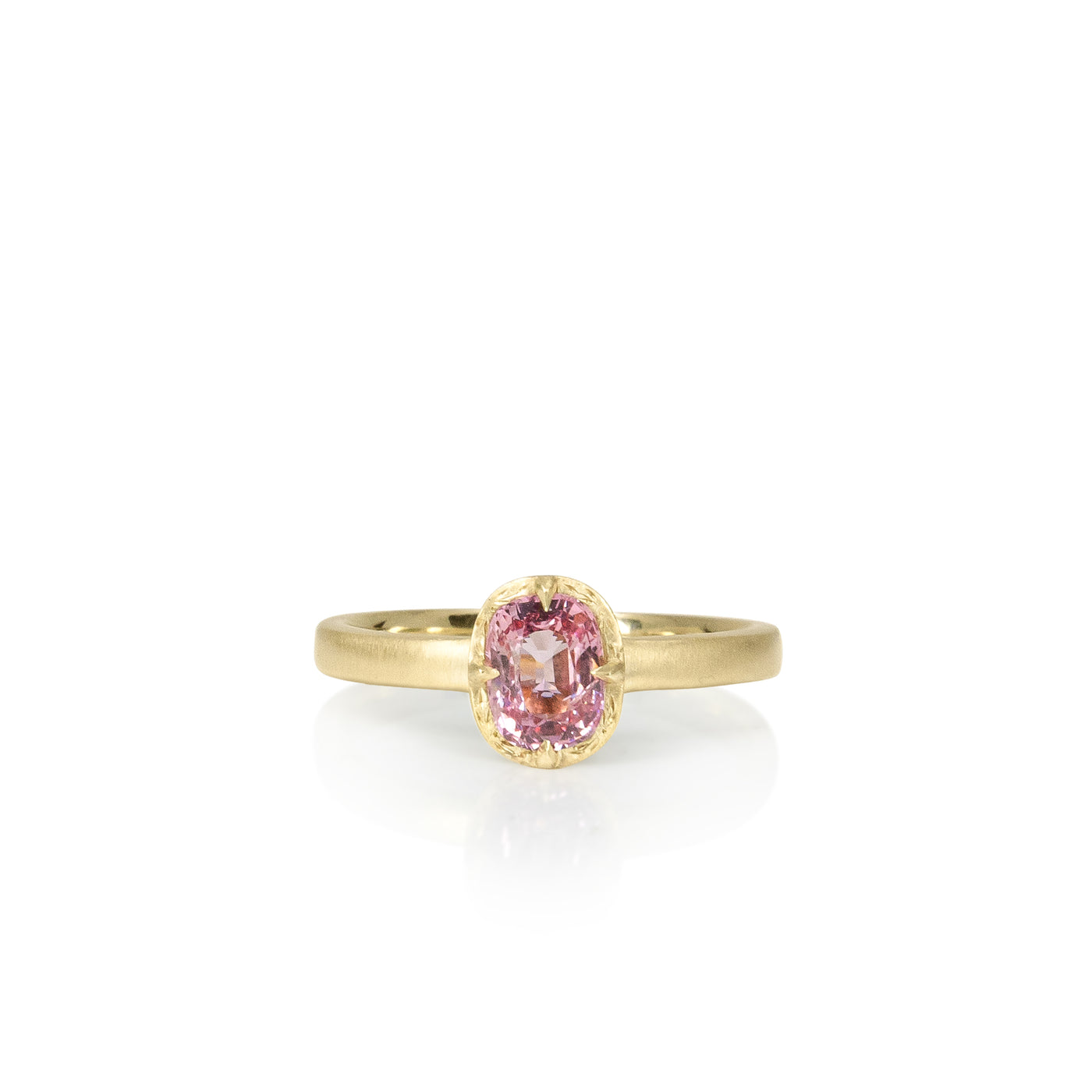 Pink Spinel Stackable Ring