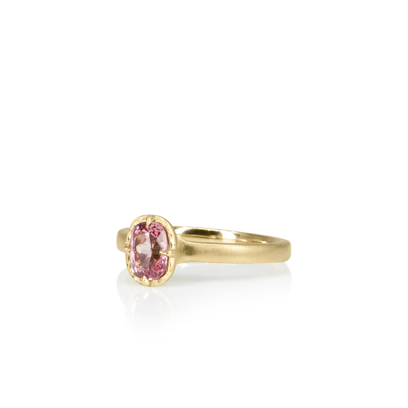 Pink Spinel Stackable Ring