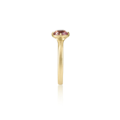 Pink Spinel Stackable Ring