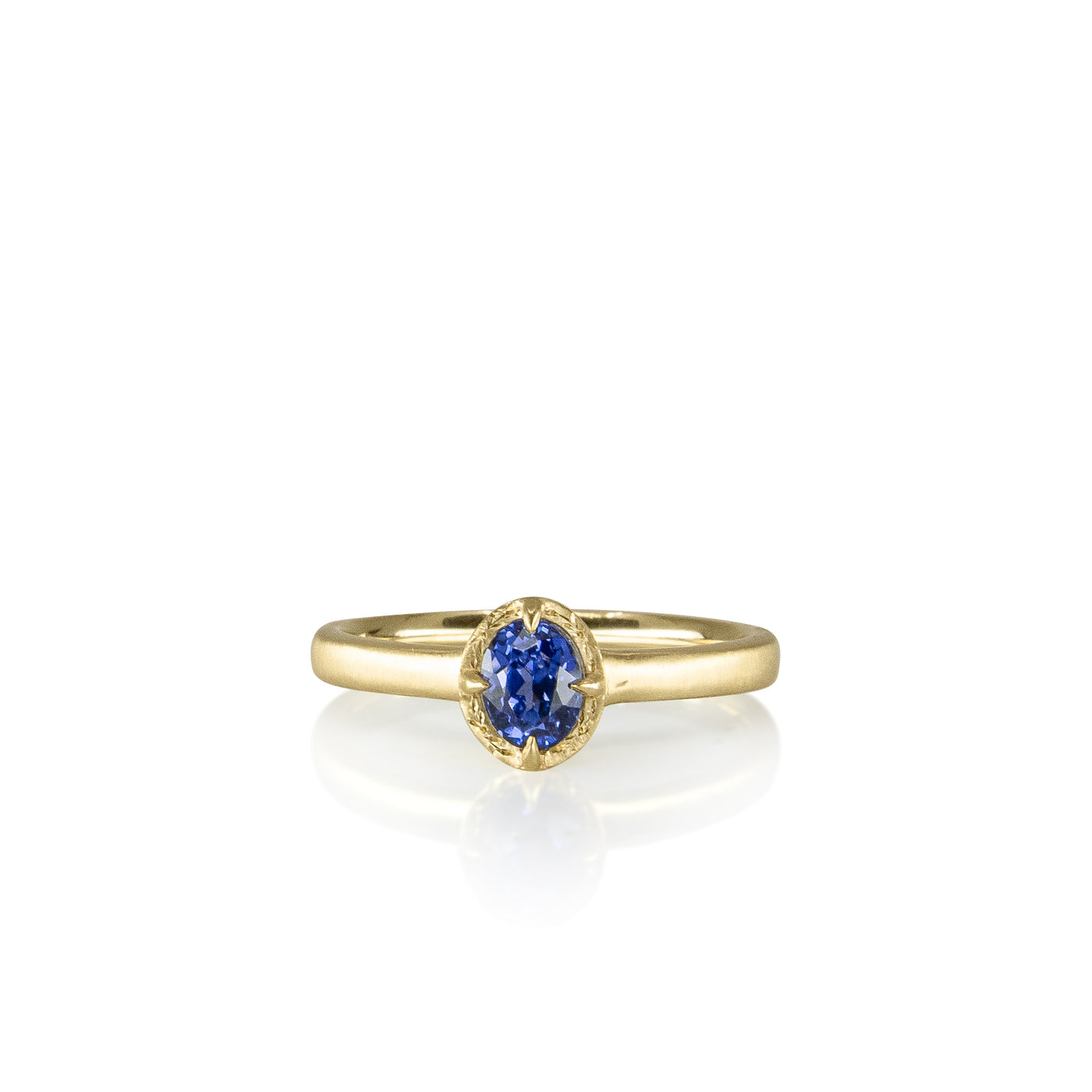 Oval Sapphire Stackable Ring