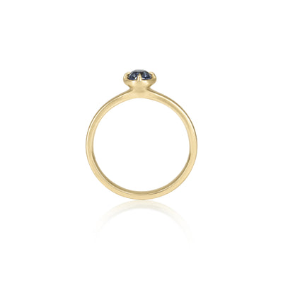 Oval Sapphire Stackable Ring