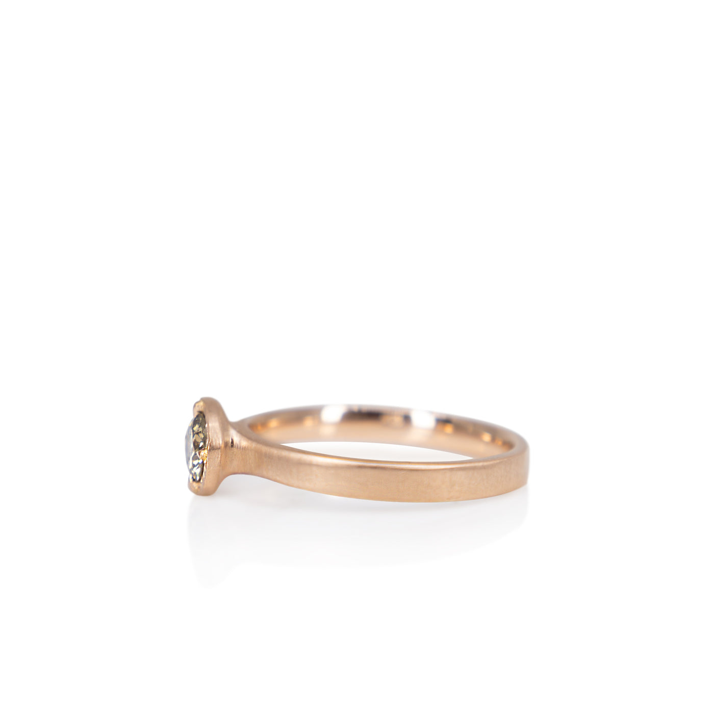 Champagne Diamond Rose Gold Ring