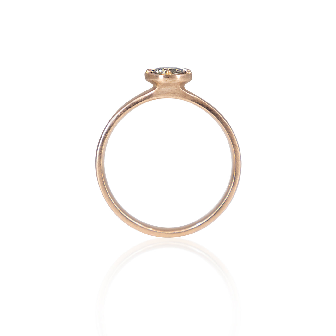 Champagne Diamond Rose Gold Ring