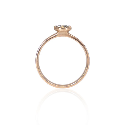 Champagne Diamond Rose Gold Ring