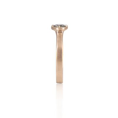 Champagne Diamond Rose Gold Ring