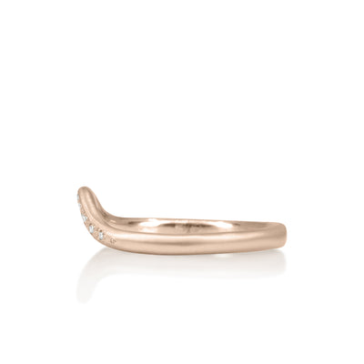 Curved Nesting Band in Gold