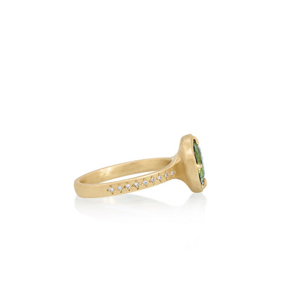 Green Tourmaline Ring