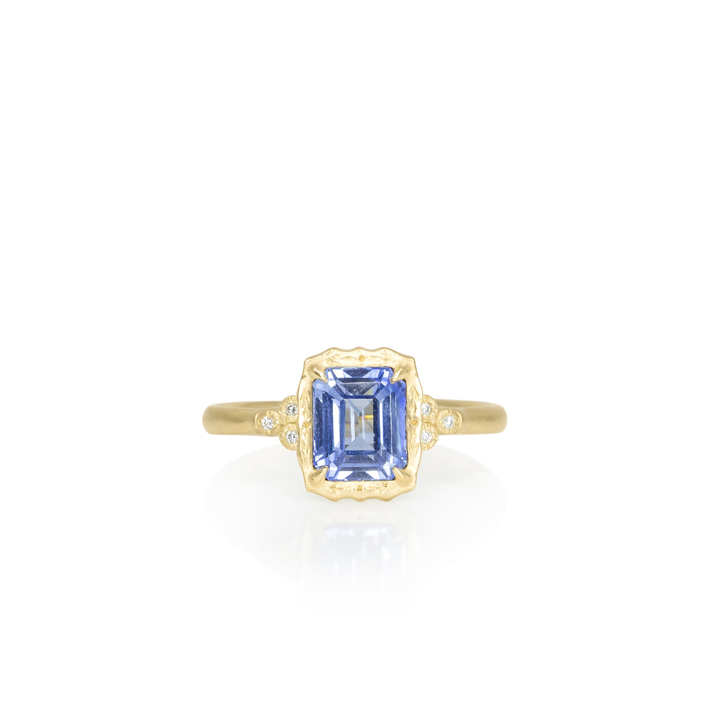 Sapphire Luna Ring