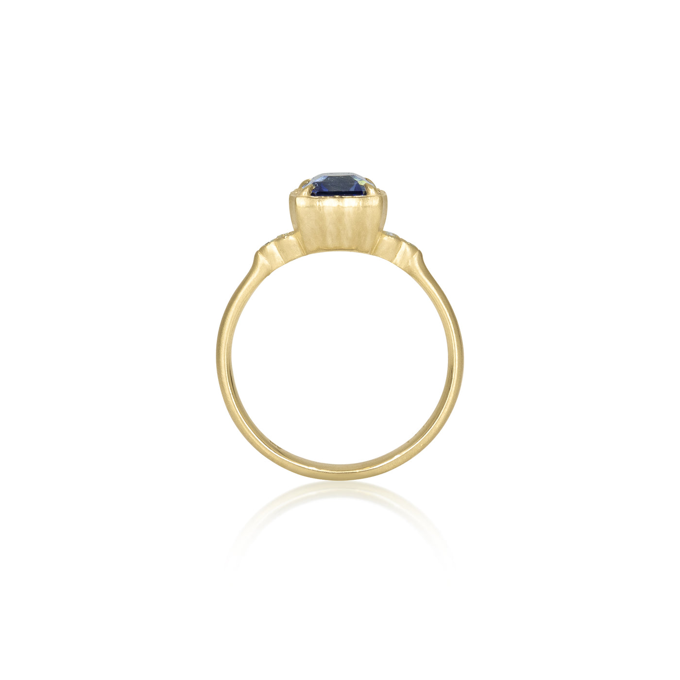 Sapphire Luna Ring