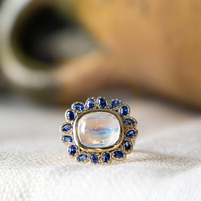 Luna Bloom Moonstone Ring