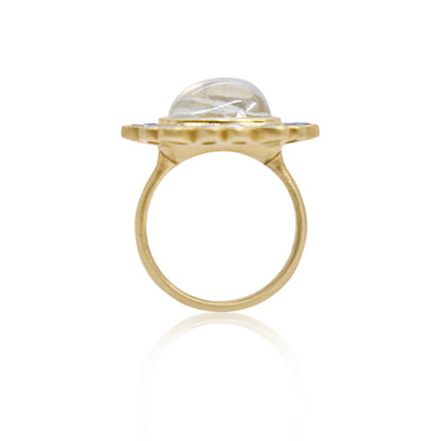 Luna Bloom Moonstone Ring