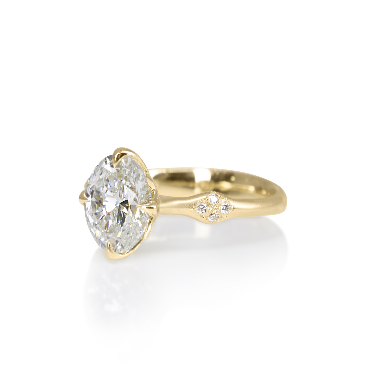 Oval Brilliant Rosebud Ring