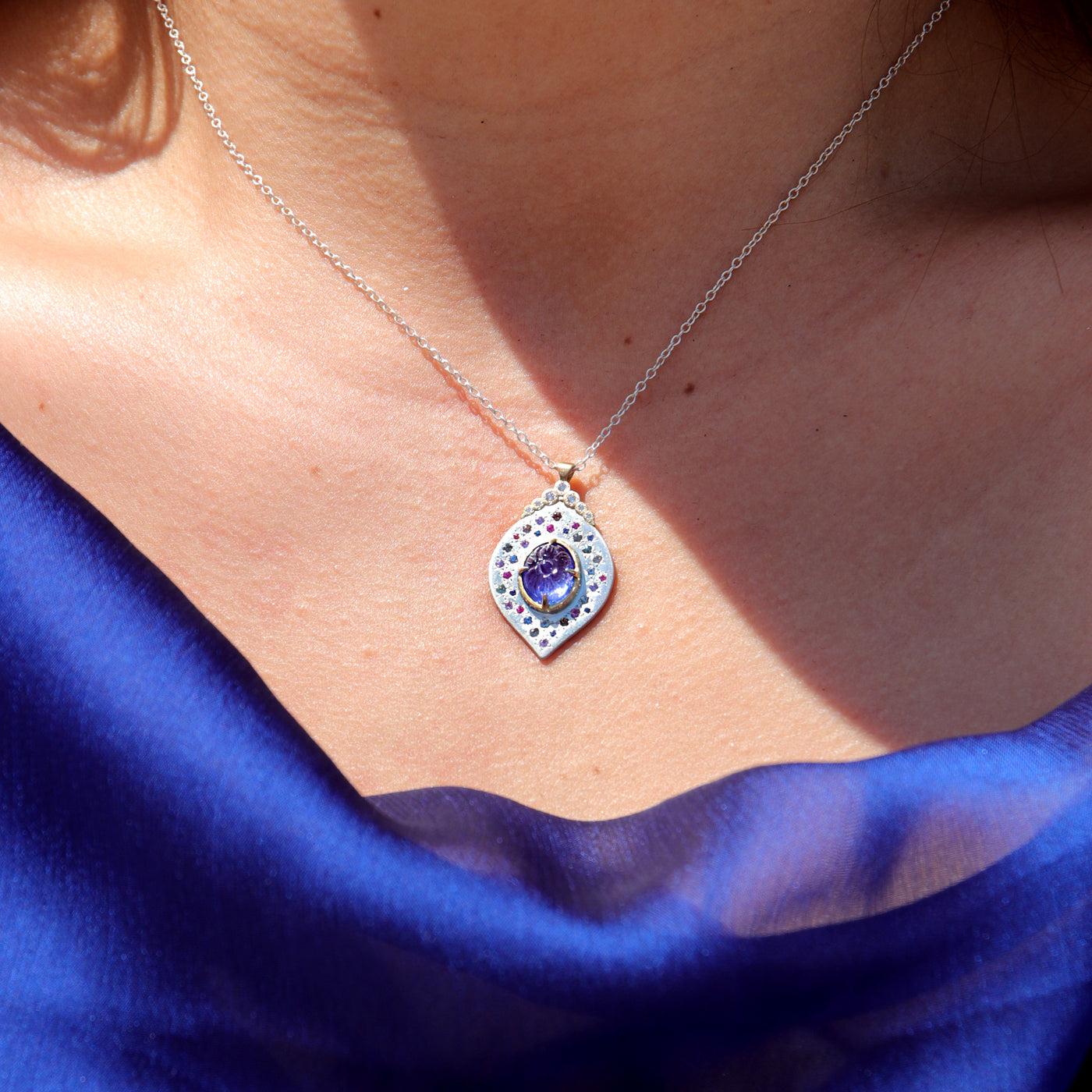 Two Tone Tanzanite Pendant