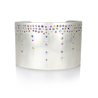 Wide Multi-Sapphire Cuff