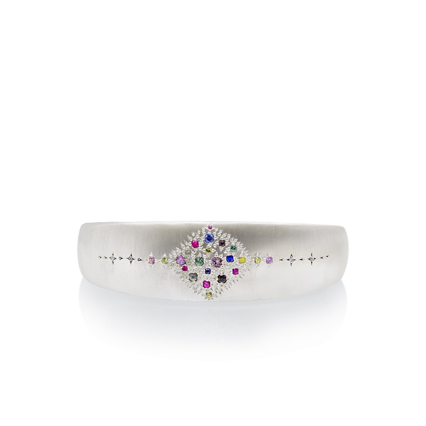 Multi-Sapphire Tapered Bracelet