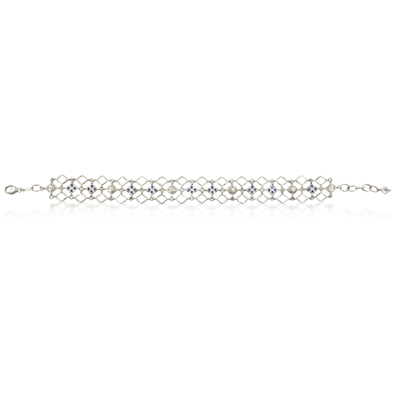 Wide Chain Silver Bracelet