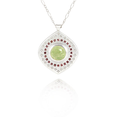 Silver Tourmaline Pendant