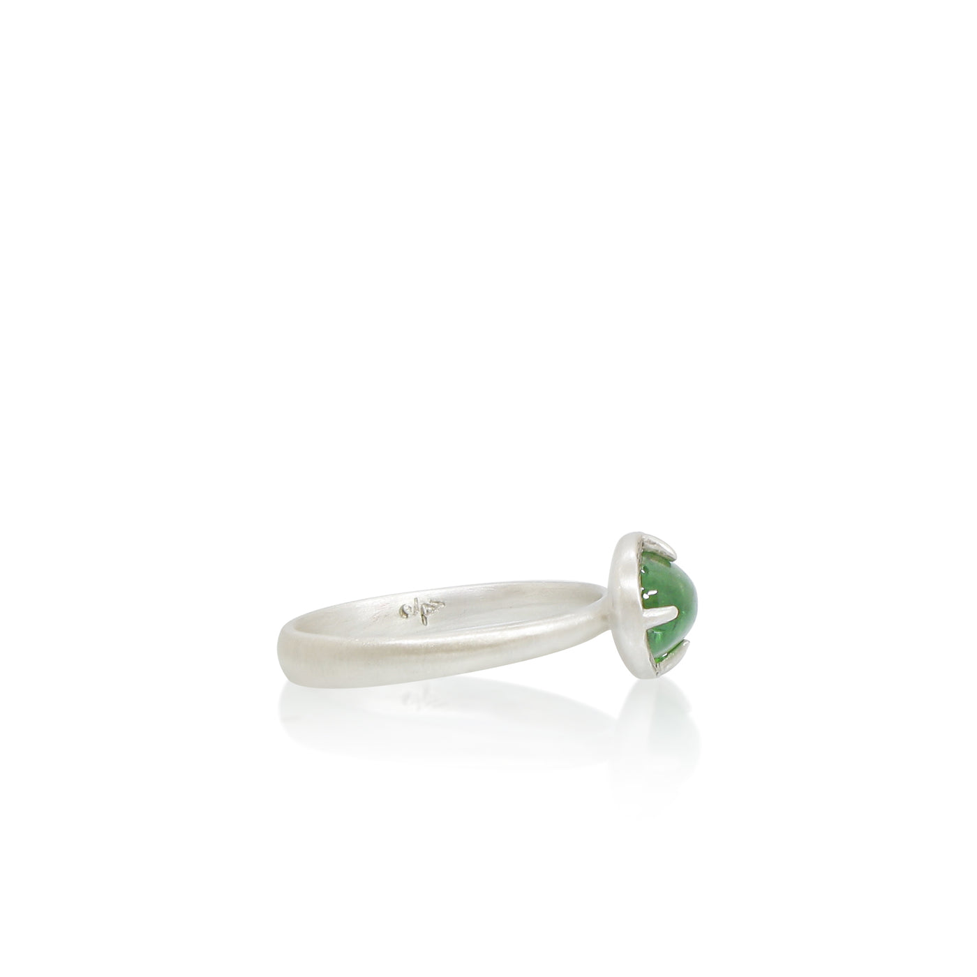 Silver Tsavorite Ring